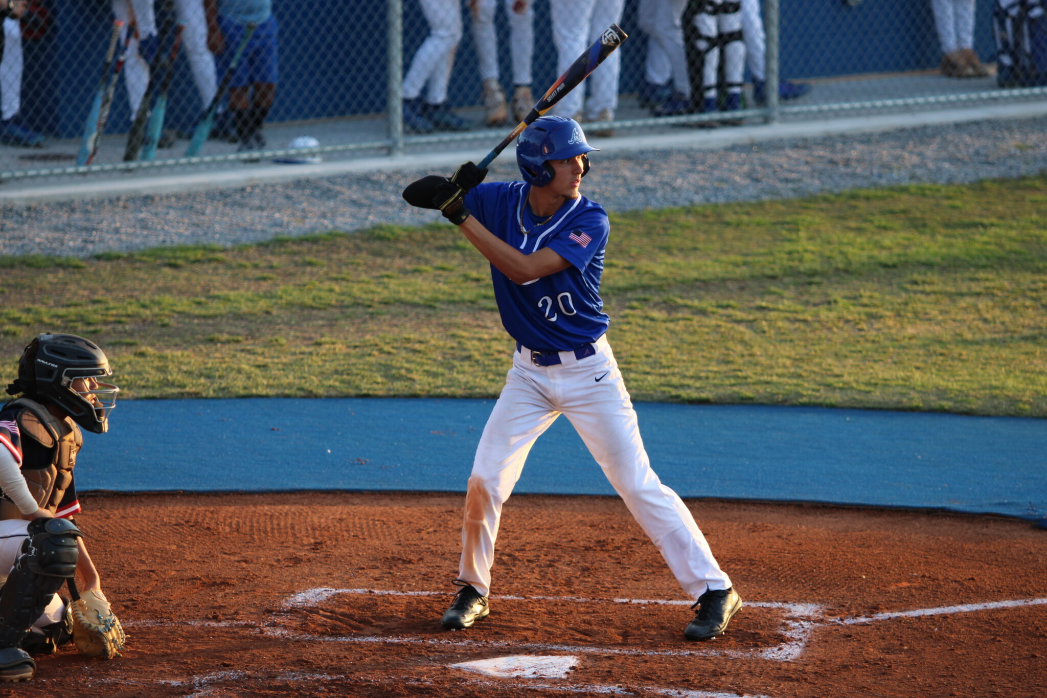 JD Edge at the plate on senior night against Poinciana