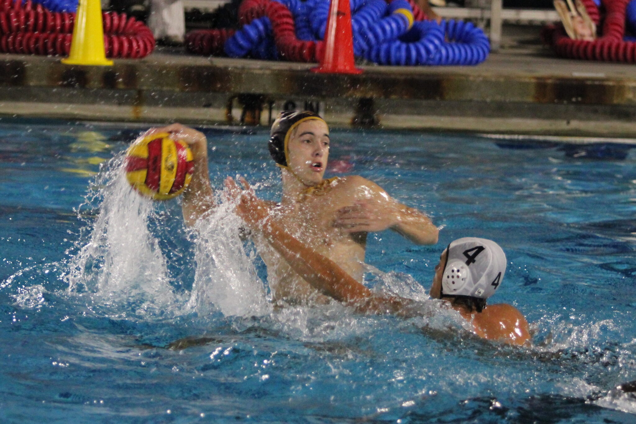 Nicholas Woodward throws a shot at the net against Winter Springs