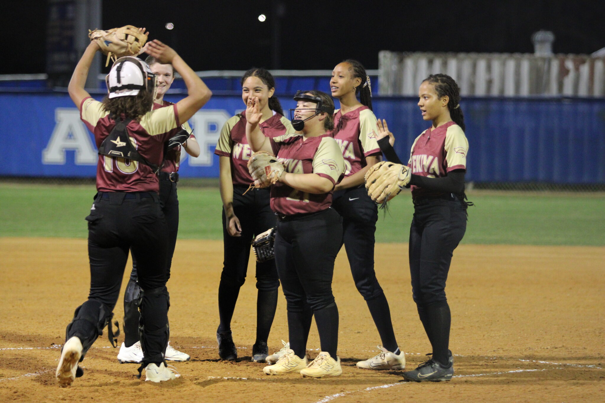 Wekiva Mustangs send in new pitcher catcher duo to start the second inning