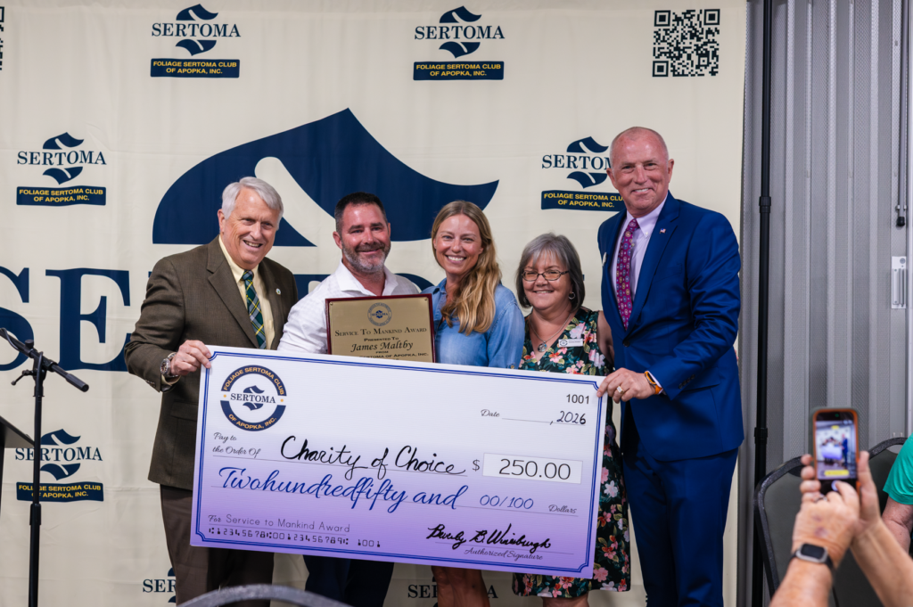 From left to right: Former Mayor Bryan Nelson, James Maltby, Lauren Maltby, Lorena Potter and Eric Mock.