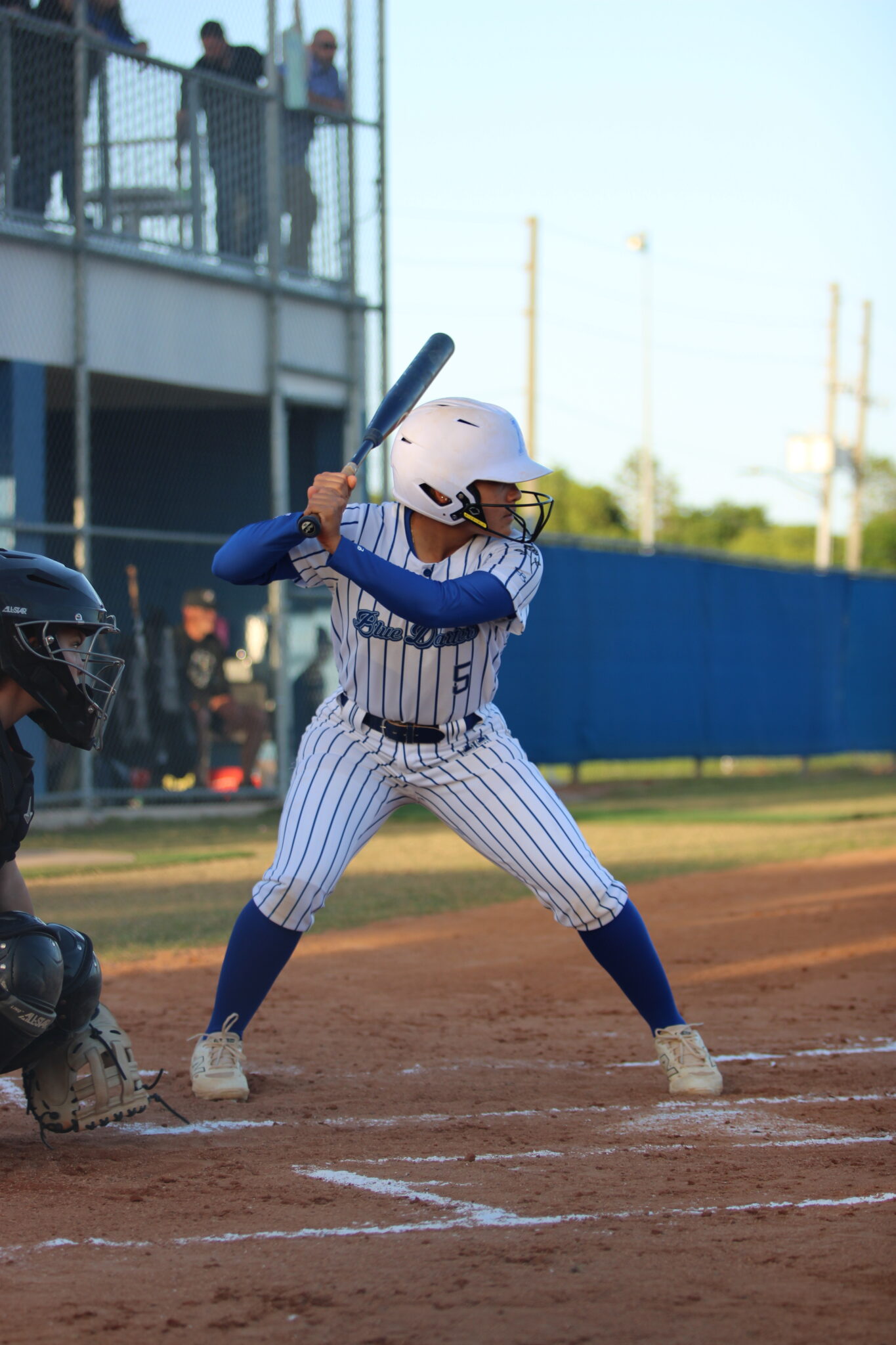 Alicia Lopez at the plate moves Shylah Pino to third in the first inning, finishes with 2 hits and 3 RBIs