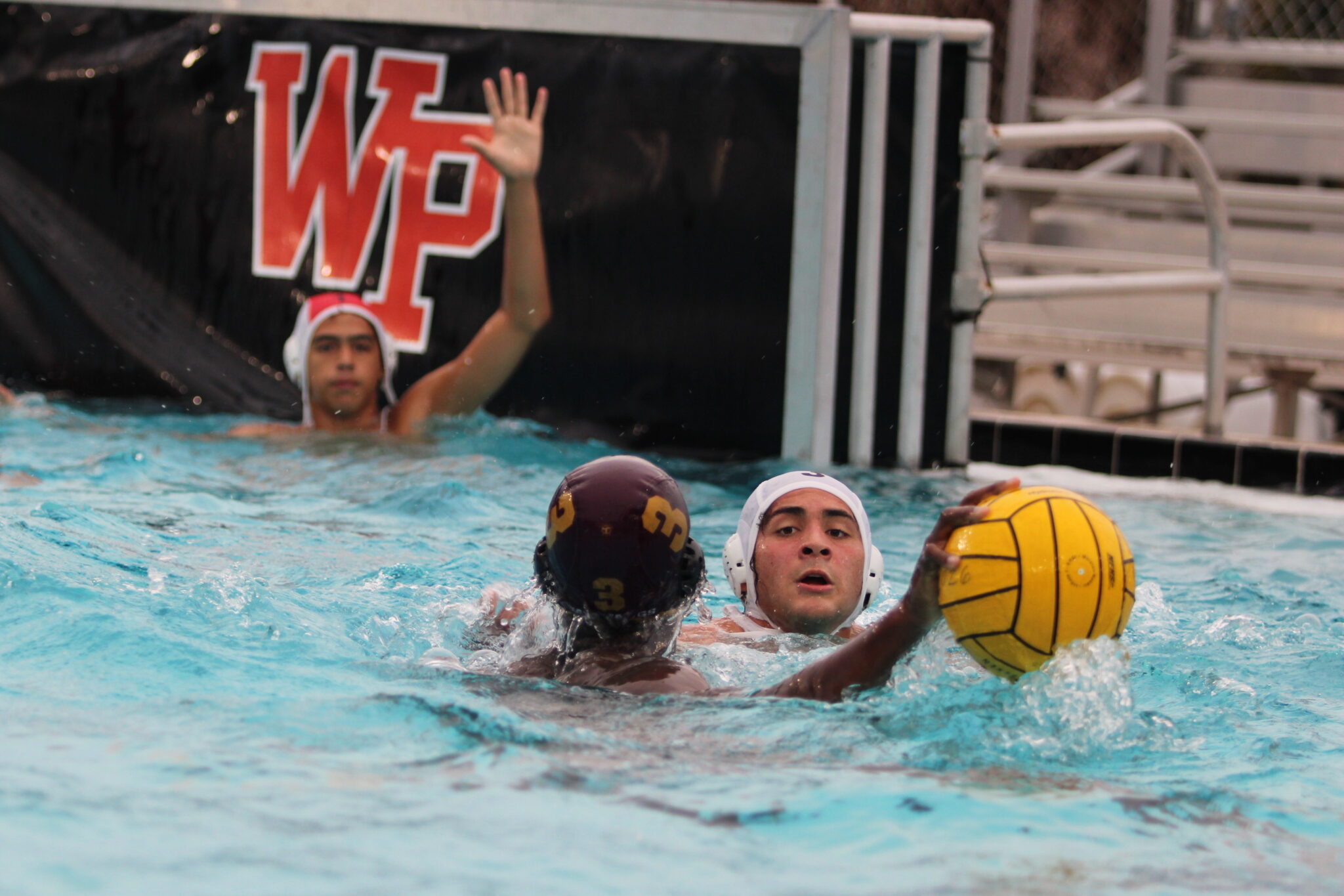 Cameron Parry eyes the goalie and prepares to score one of his four goals
