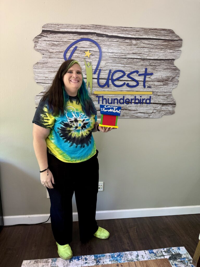Camp director Meghann Hall started her Camp Thunderbird career in 2023. She previously served as a special education teacher in Alabama.