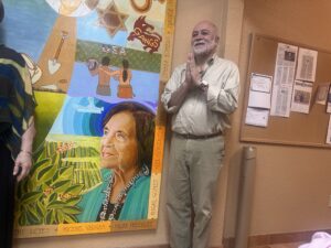 Immigrant advocacy group mural redone to honor Dolores Huerta 