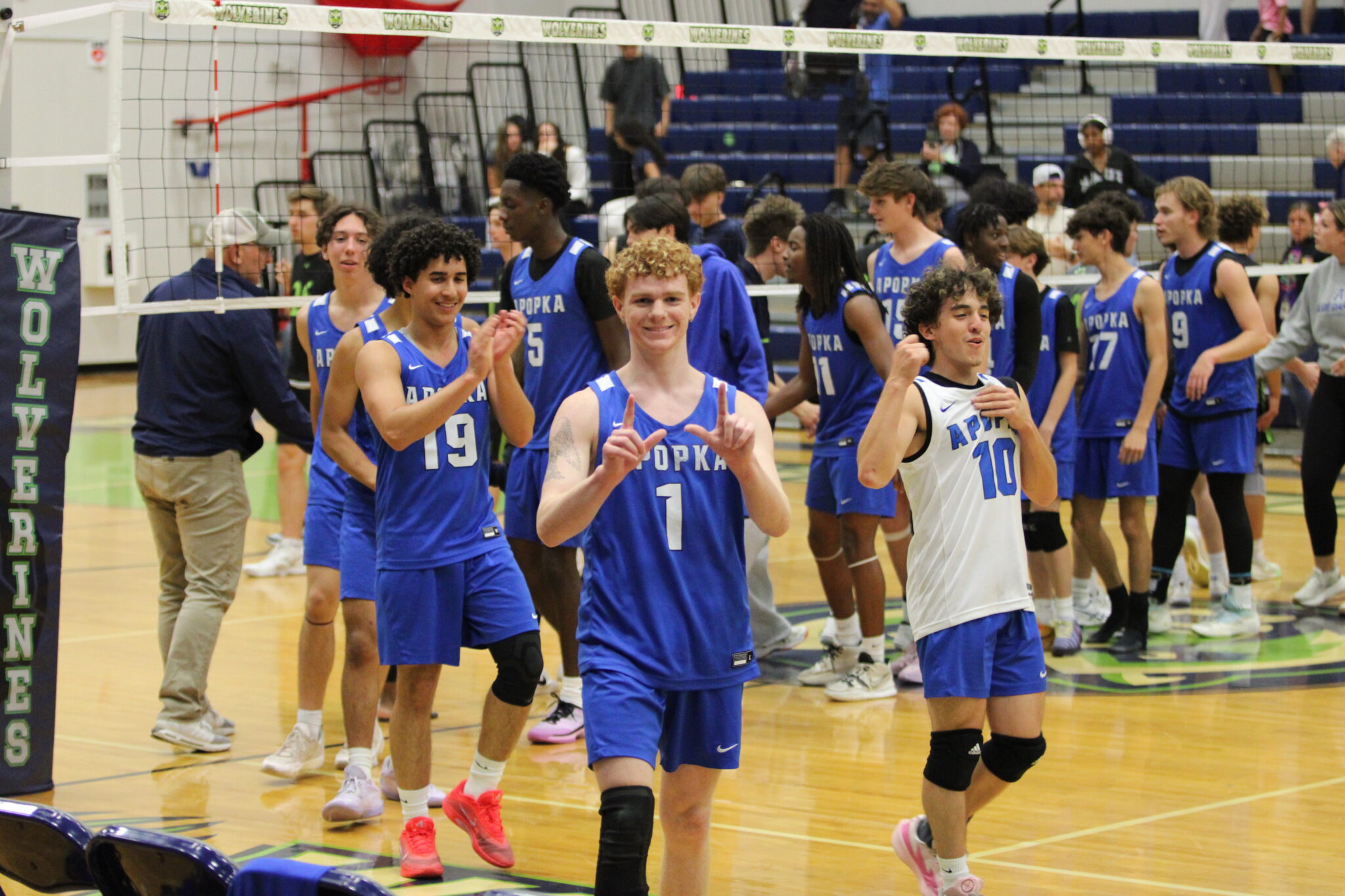 Nathan White all smiles with the W