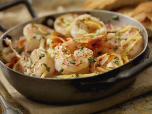 Homestyle favorites from scampi to sunshine pie