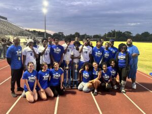 Wolf Lake track wins third straight county title