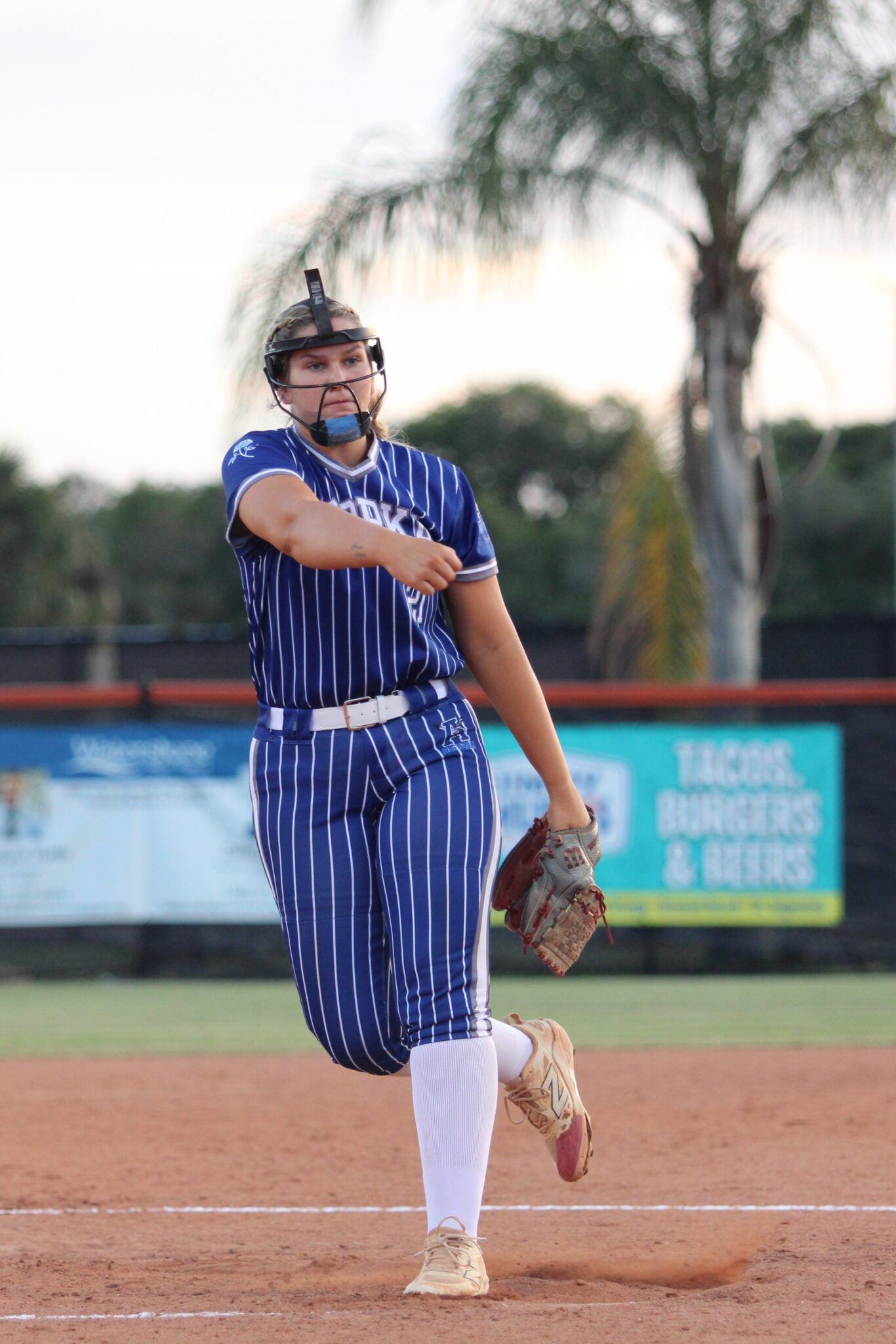 Ava Millspaugh blisters a pitch to the plate in the regional quarterfinal.