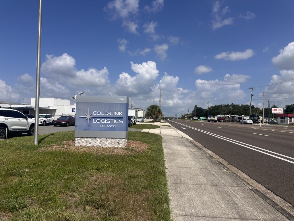 Cold-Link Logistics, located at 2560 W. Orange Blossom Trail in Apopka, is seeking approval to expand its existing cold-storage operation with a proposed 168,180-square-foot building. 