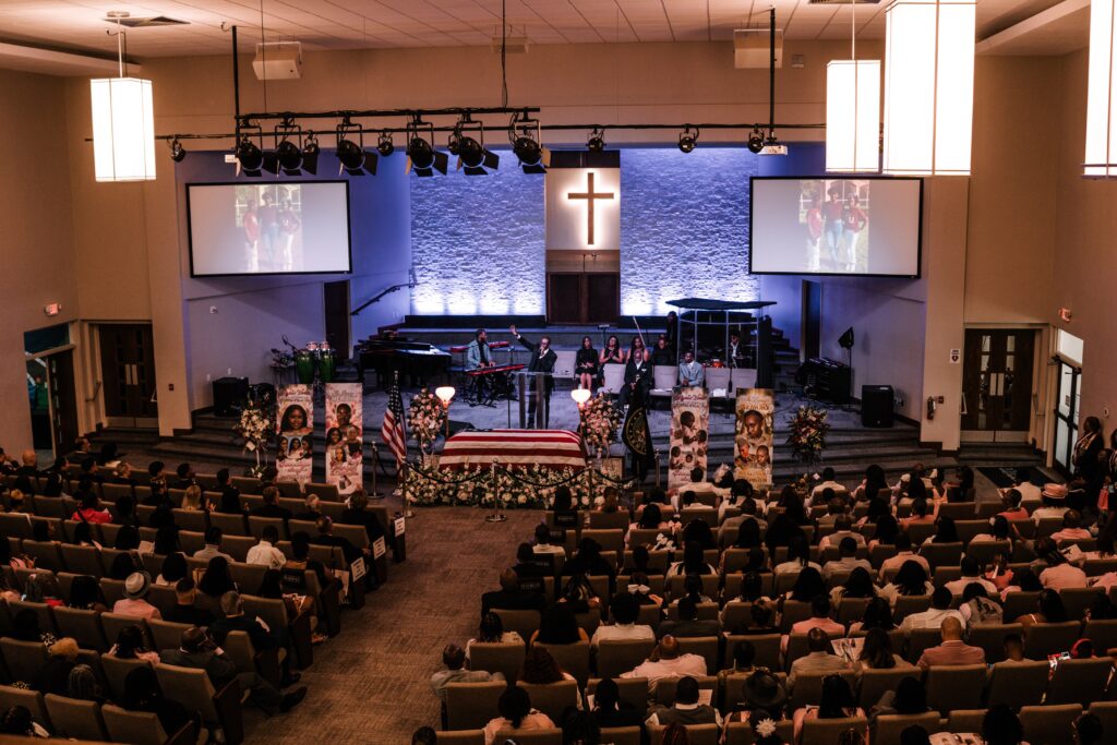 Hundreds gathered to commemorate the life of Specialist Mariyah Collington at First Baptist Church of Apopka.