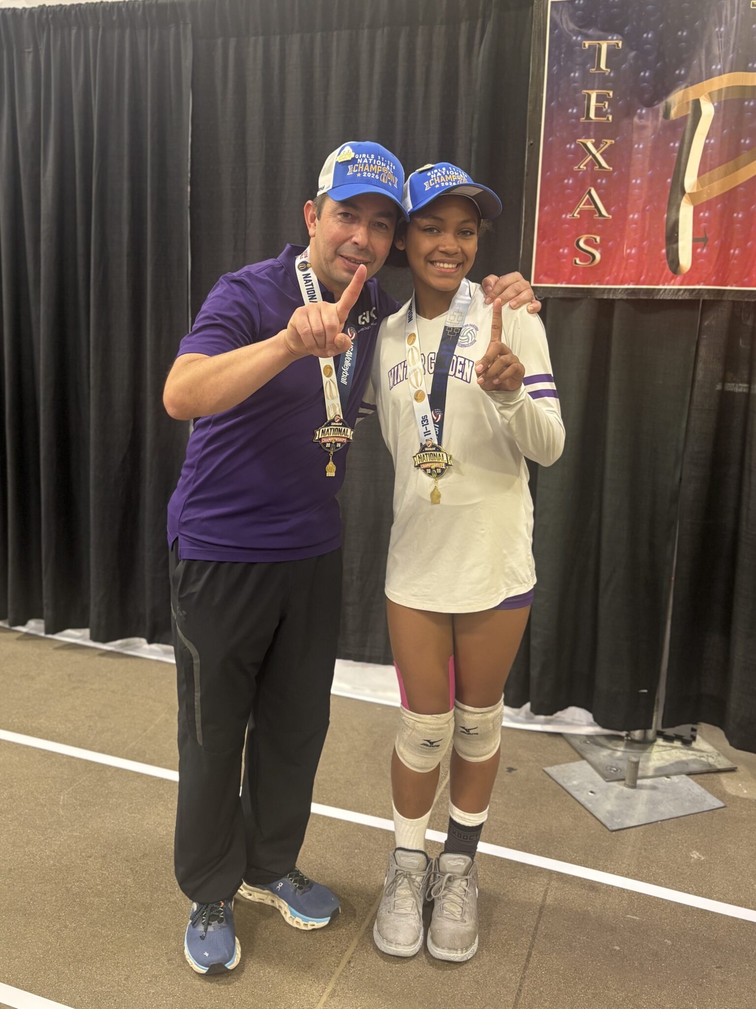 Khloie Berry and her coach Emilio Gutierrez