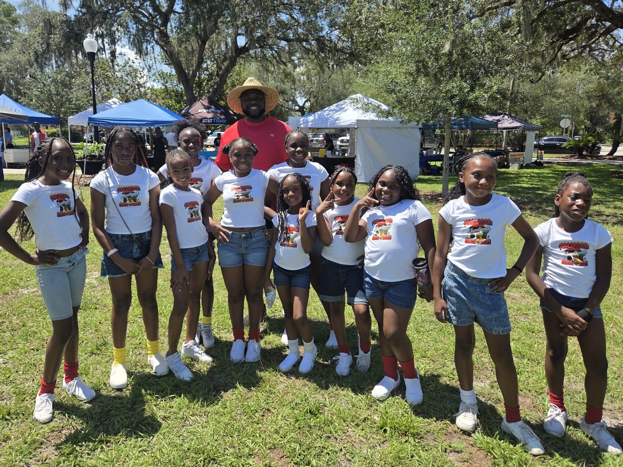 Pure Pressure Cheer and Dance at Apopka's Juneteenth parade.