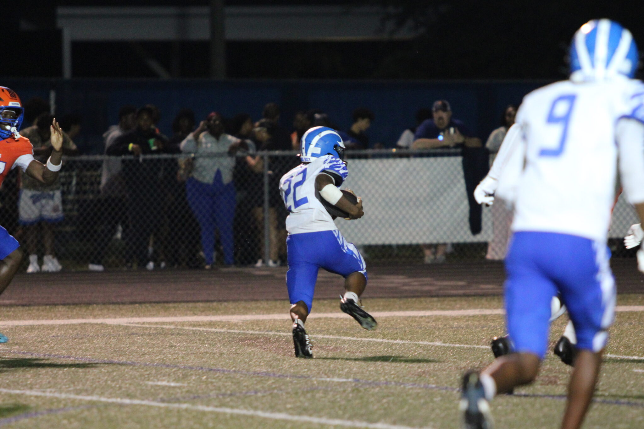 Jakyvion Kemp finds open space and barrels his way into the end zone in the third quarter against West Orange.