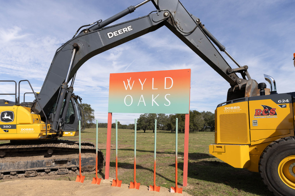 Construction equipment is shown at the Wyld Oaks development in this promotional photo. The Apopka Development Review Committee reviewed the first construction site plan submittal Wednesday for an approximately 600-foot extension of Road C within the development.