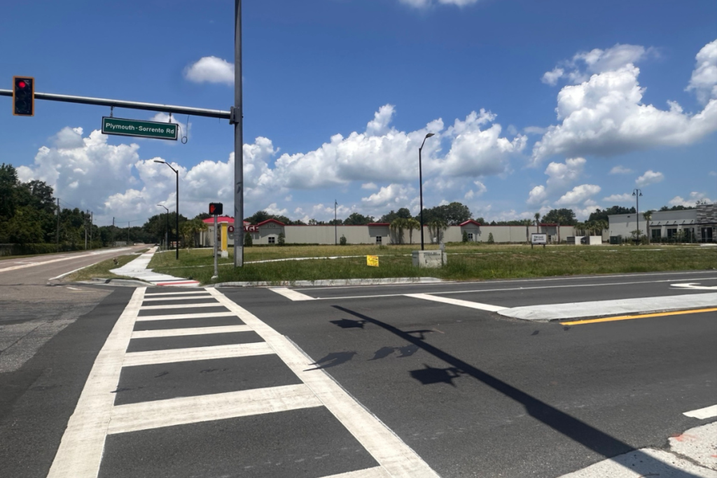 The vacant Yothers Outparcel property sits at the intersection of Plymouth Sorrento and Yothers roads. Revised plans call for a 7,400-square-foot commercial building on the site. The Apopka Development Review Committee is scheduled to review the project Wednesday.