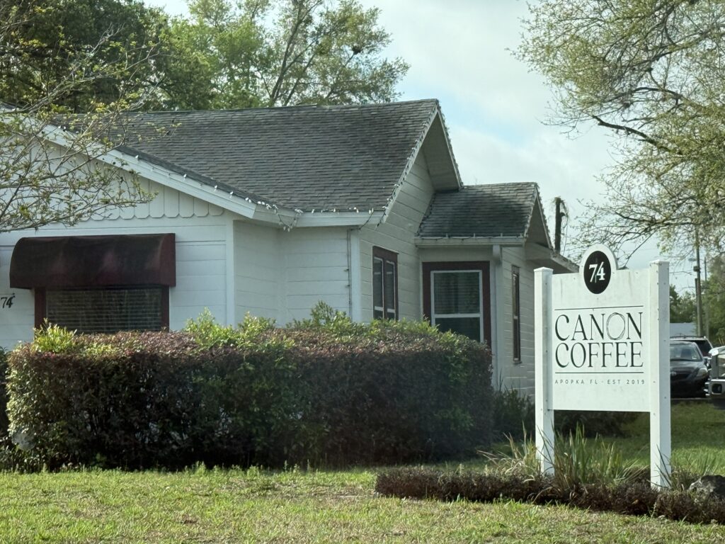 Canon Coffee is located in a renovated house on 74 W Second Street.