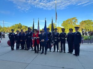 Wekiva AFJROTC honors 25th anniversary of 9/11 at school flagpole