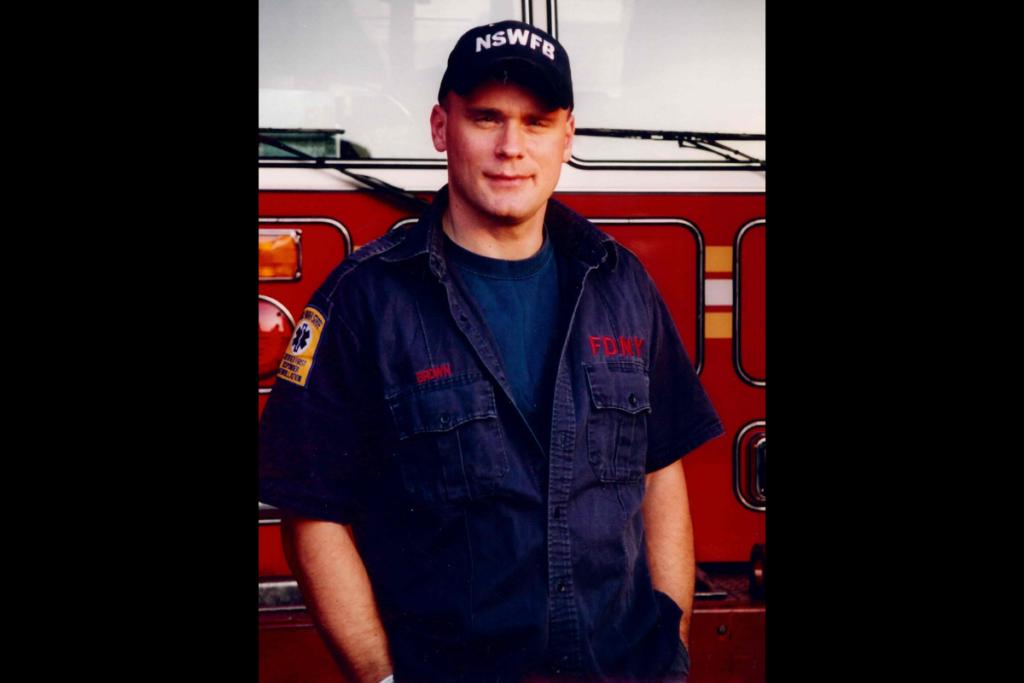 Jimmy Brown is pictured during his years with the New York City Fire Department. Brown, now a Winter Garden resident and Orange County Sheriff's Office employee, was a probationary FDNY firefighter when he responded to the World Trade Center on Sept. 11, 2001.