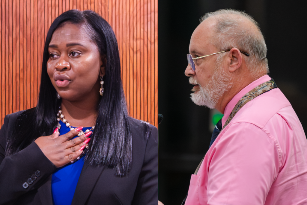 Commissioner Nadia Anderson; Joseph Patton, city human resources director