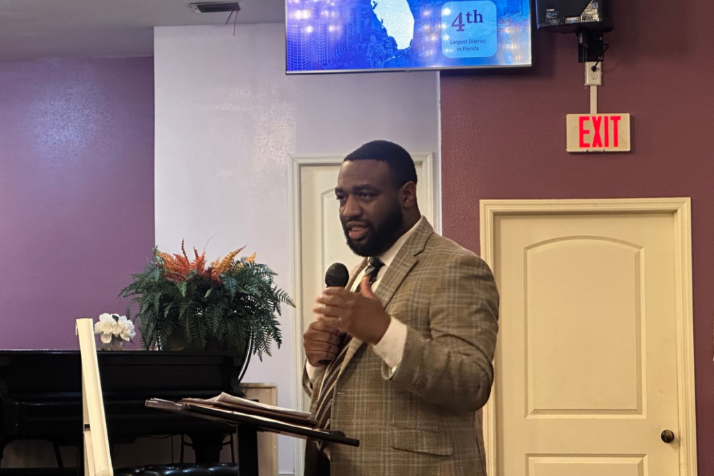 Marquise McMiller, Orange County Public Schools’ senior director of government relations, discusses the district’s proposed continuation of its one-mill property-tax levy.